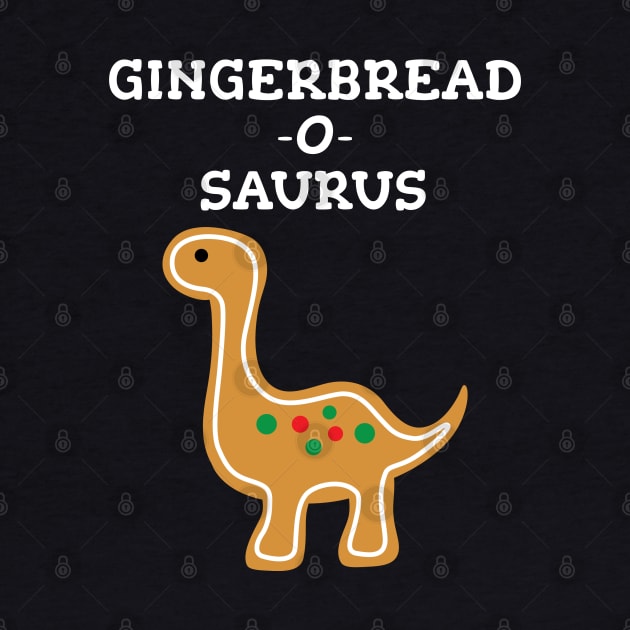 Cute Gingerbread Cookie Christmas Dinosaur by MedleyDesigns67